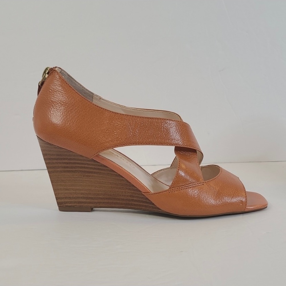 Franco Sarto Orange wedge sandal size 7